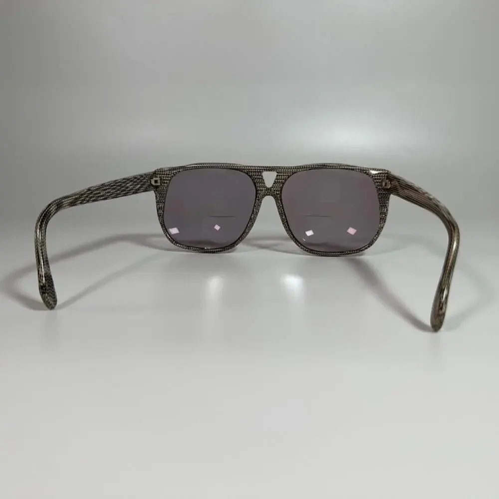 Vintage Tura 83011 TAN France Snakeskin Pattern Rx Sunglasses Frames
